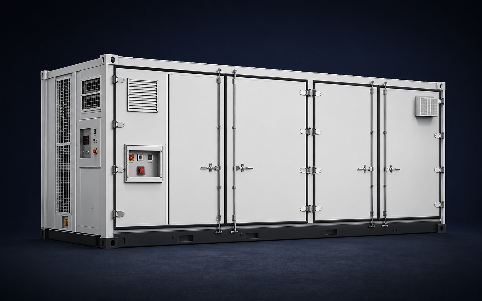 Unbranded containerised liquid-cooled battery energy storage system